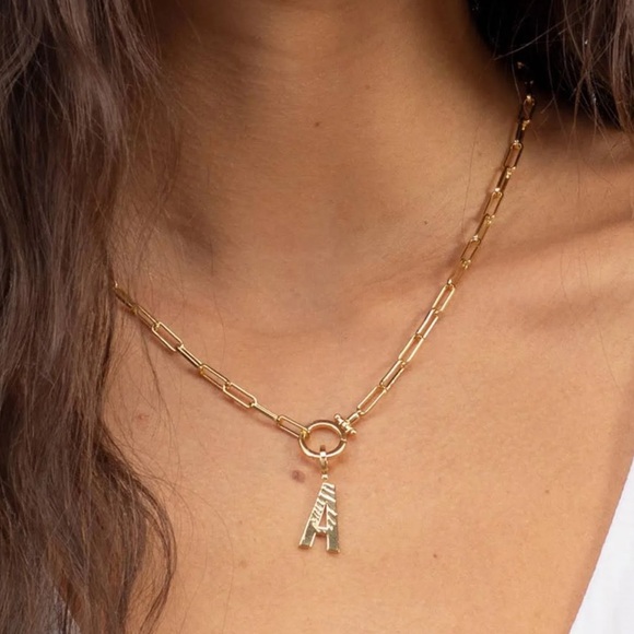 Gorjana Parker 18K Gold Plated Charm Initial Z - Picture 2 of 9